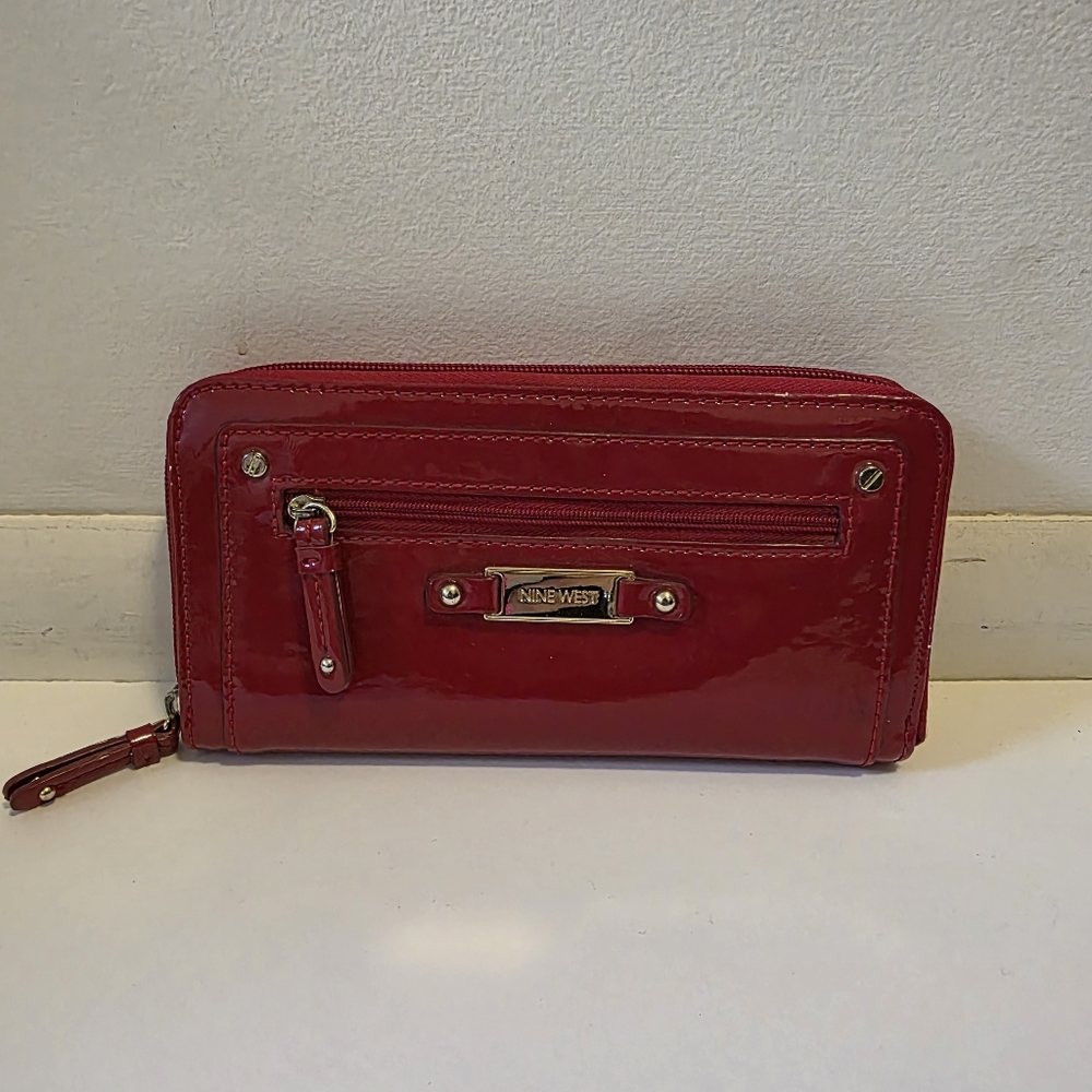 Nine West Fire Engine Red Wallet